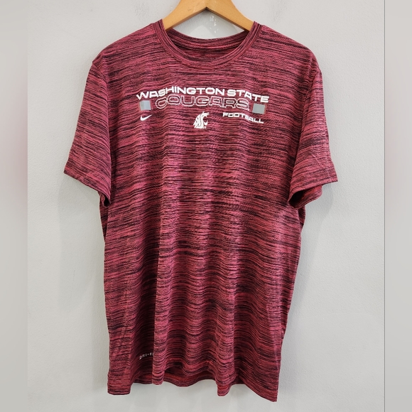 Nike Dri-Fit Velocity Legend Shirt Washington State Cougars Football Men's Large - Picture 1 of 6